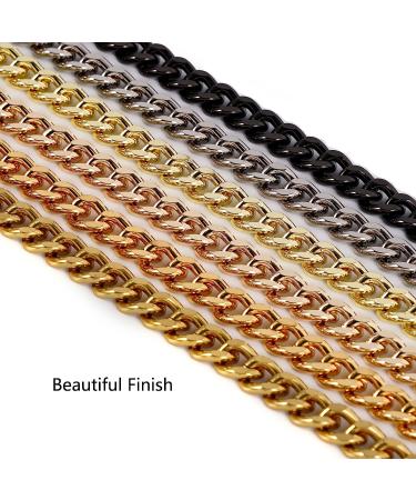 47'' Light Metal Crossbody Purse Chain Straps Replacement for Bag Handbag (Antique Gold) - Buy Online on GoSupps.com