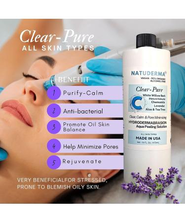 Natuderma Hydrodermabrasion Solution - Aqua Peeling Serum - Set of 3 (16 oz each) - MADE IN USA - Buy Online on GoSupps.com