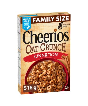 Cheerios Oat Crunch Cinnamon Cereal, 516g/18.2 oz., {Imported from Canada}