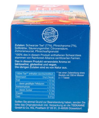 Buy Teekanne Frio Classic Iced Tea Peach - Pack of 5 (90 Tea Bags) | Premium Iced Tea for Refreshing Moments - International Shipping Available - Buy Online on GoSupps.com