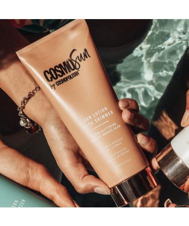 CosmoSun Glittering Sun Lotion with Instant Bronze - 6.76 oz - Buy Online on GoSupps.com
