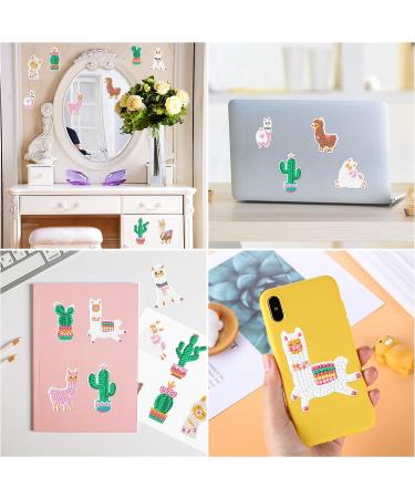 OSNIE 12 Pcs Llama Cactus 5D DIY Diamond Painting Kit for Kids & Adults - Creative Resin Rhinestone Art Craft Set - Buy Online on GoSupps.com