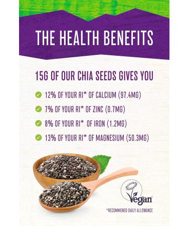 Terrafertil Nature's Heart Chia Seeds 1 kg - Premium Quality Superfood - Buy Online on GoSupps.com
