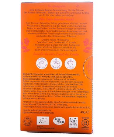 Buy Pukka ORGANIC Elderberry & Echinacea Tea (20 Bags 40g) - Boost Immunity Naturally - Worldwide Shipping - Buy Online on GoSupps.com