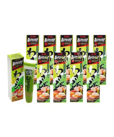 S&B Japanese Hot Wasabi Paste - 43g Pack of 10 | Premium Quality & Authentic Flavor for International Shipping - Buy Online on GoSupps.com