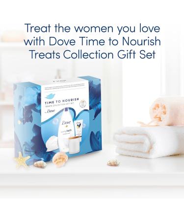 Dove Nourishing Treats Collection Gift Set - Bath Soak, Hand Cream, Beauty Bar & Candle - Buy Online on GoSupps.com