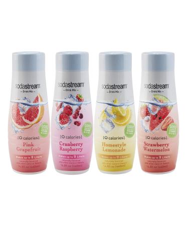 SodaStream Variety Pack Drink Mixes, 0 Calories, 14.8 Fl Oz (Pack of 4)