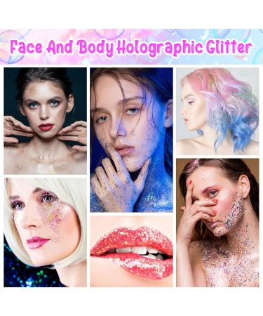 Glow in the Dark Body Face Glitter Gel - 12 Luminous Colors for Eyes Lips Hair & Nails | Self-Adhesive Festival & Rave Accessories - Buy Online on GoSupps.com
