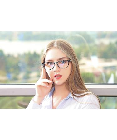 Suertree Anti-Blue Computer Reading Glasses - Blue Light Filter, UV Blocking, Visual Aided Glasses - 1.5 Magnification - Unisex - Black - Buy Online on GoSupps.com