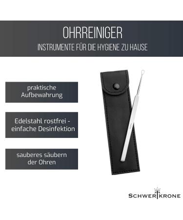 Sword Crown Stainless Steel Ear Cleaner - Effective Ear Wax Remover with Storage Bag | International Shipping - Buy Online on GoSupps.com