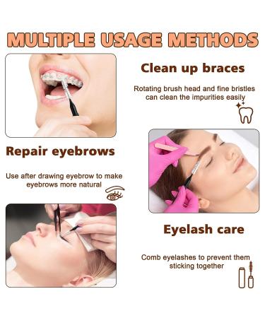 100 Pcs Micro Eyebrow Brush with Cap - Brow Lamination & Eyelash Extension Tools - Buy Online on GoSupps.com