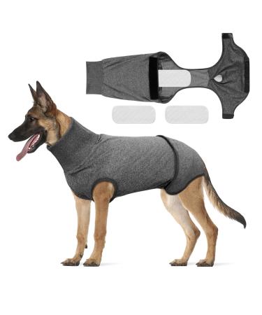 Dogebody after op one -piece dog body castration bitch recovery after operations or wounds leak protection dog dog diapers dog body after castration male (l)