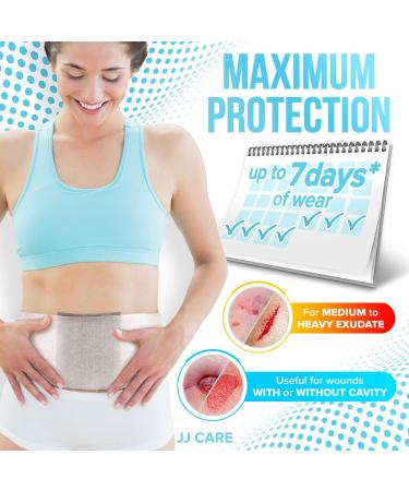 JJ CARE Silver Calcium Alginate Wound Dressing 4x5 - Pack of 20 | Highly Absorbent Silver Wound Dressing - Buy Online on GoSupps.com