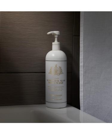 Almond & Aloe Titanic Body Wash 32 Oz - Hydrating Bath Gel for Men & Women | Made in USA - Buy Online on GoSupps.com