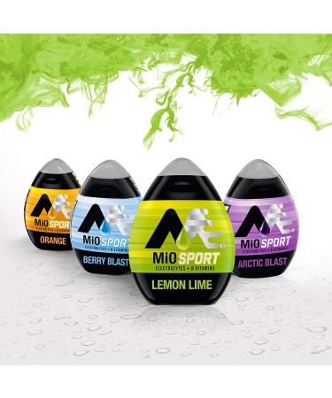 MiO Sport Electrolytes Lemon Lime Liquid Water Enhancer 12 Pack - 1.62 fl oz - Buy Online on GoSupps.com