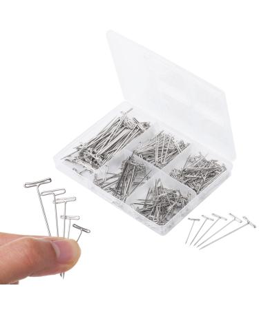 Mr. Pen- T Pins 220 Pack Assorted Sizes T-Pins T Pins for Blocking Knitting  Wig Pins T Pins for Wigs Wig Pins for Foam Head T Pins for Sewing Wig T Pins