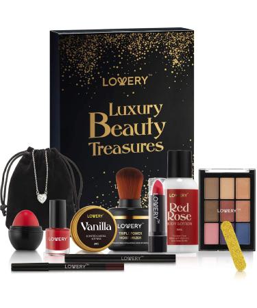 Makeup Advent Calendar 2024 | 12 Day Beauty Treasures Gift Set for Women | Unique Skincare & Makeup Surprises - Perfect Birthday Gift - Buy Online on GoSupps.com