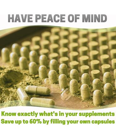 100 Count Size 00 Clear Vegan Empty Capsules for DIY Vegetable Filling - Vegetarian Pill Capsules - Pack of 1 - Buy Online on GoSupps.com