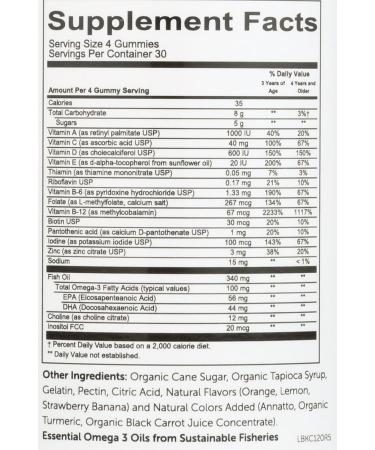 Buy SMARTYPANTS Kids Complete 120 Gummies - Nutritional Support for Kids | International Shipping Available - Buy Online on GoSupps.com