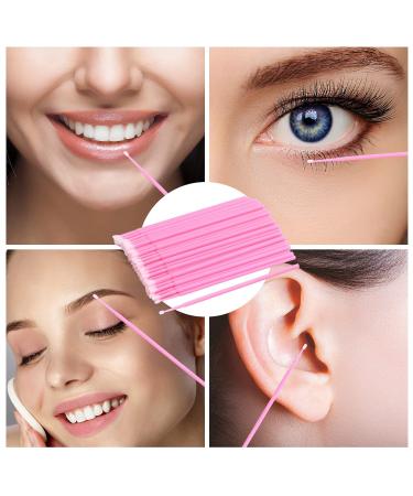 100 Microburst Eyelash Brushes - Disposable Applicators for Extensions Makeup & Cleaning | Pink - Perfect for Professionals & At-Home Use - Buy Online on GoSupps.com