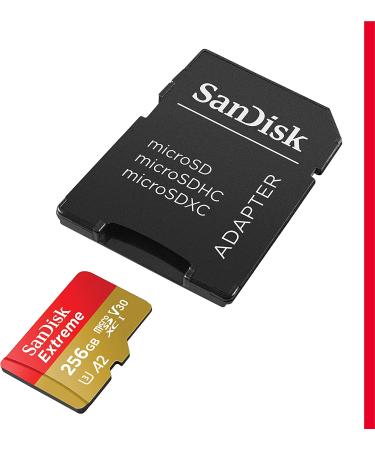 SanDisk 256GB Extreme microSDXC Memory Card - Up to 160MB/s, C10/U3/V30/A2, 4K, SDSQXA1-256G-GN6MA - Buy Online on GoSupps.com