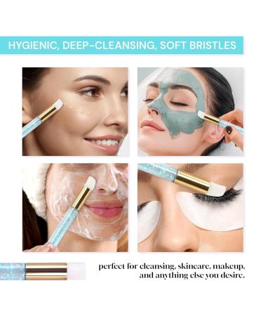 5 Pieces Lash Shampoo Brush Set - Eyelash Extension Cleansing & Blackhead Remover - Technician Supplies & Accessories - Blue Crystal - Buy Online on GoSupps.com