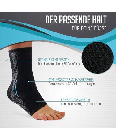 Kinetic Evolution Ankle Bandage - 2 Piece Foot Support for Men & Women Gray XL Sport Ankle Wrap for Right & Left - Buy Online on GoSupps.com