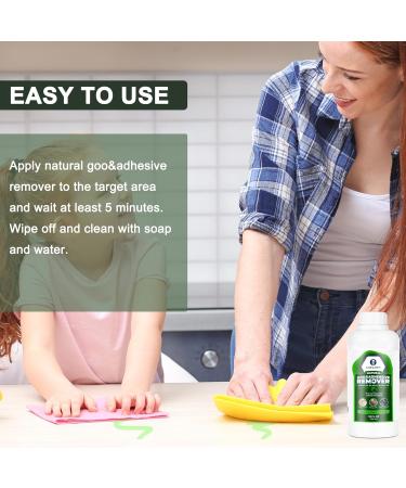 Natural Adhesive Remover - Organic Sticker & Glue Remover with Soybean Oil & Lemonene | Safe for All Surfaces - Buy Online on GoSupps.com