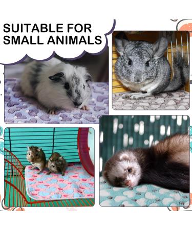 Buy NAMALU 4 Waterproof Guinea Pig Fleece Ceilings - Soft Absorbent Reusable Pipi Pads for Small Dogs & Guinea Pigs - Heart Pattern 60 x 40 cm - Buy Online on GoSupps.com