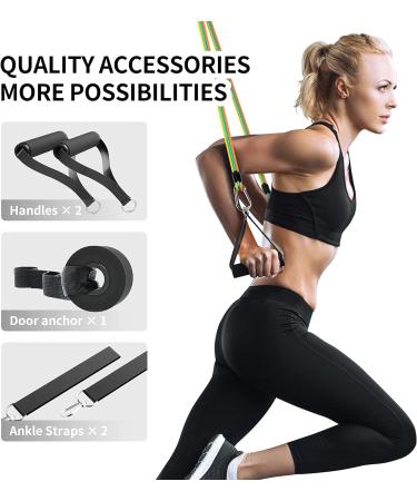 PROIRON Resistance Bands Set for Men and Women - Fitness Tubes with Handles for Home Gym Training - Buy Online on GoSupps.com