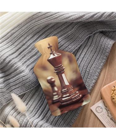 Buy Chess Hot Water Bottle with Plush Cover - Hand Warmer for Adults & Children | 26.5x15.3cm | International Shipping - Buy Online on GoSupps.com