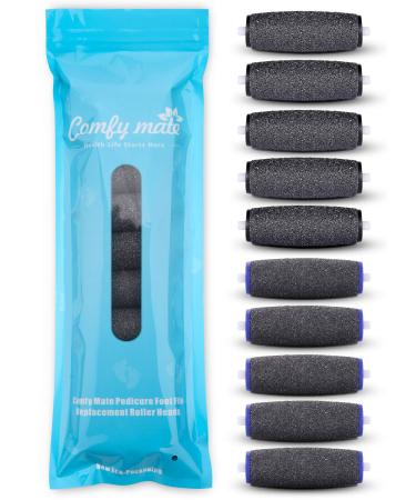Premium 5 Extra Coarse & 5 Regular Coarse Replacement Refill Roller for Amope Pedi Refills Electronic Perfect Foot File 5 Black Extra & 5 Blue Regular Coarse