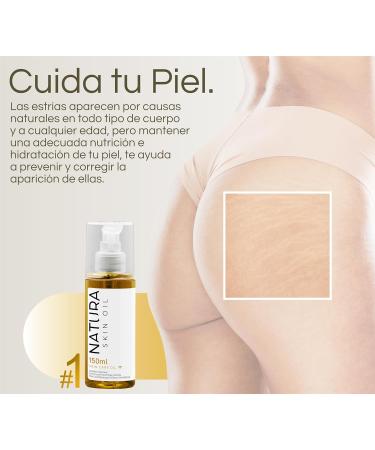 Natura Skin Oil 5fl OZ | Anti-Stretch Marks & Scars Body Oil | Firming Non-Greasy Deep Hydration | Gold Skin Care - Buy Online on GoSupps.com