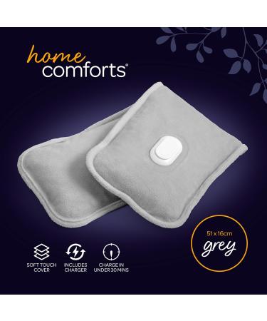 Rechargeable Electric Hot Water Bottle Hand Warmer Massager - 51x16cm Grey - Buy Online on GoSupps.com