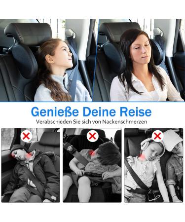 Adjustable 360 Car Headrest for Children & Adults | Memory Foam Neck Support Pillow | International Shipping Available - Buy Online on GoSupps.com