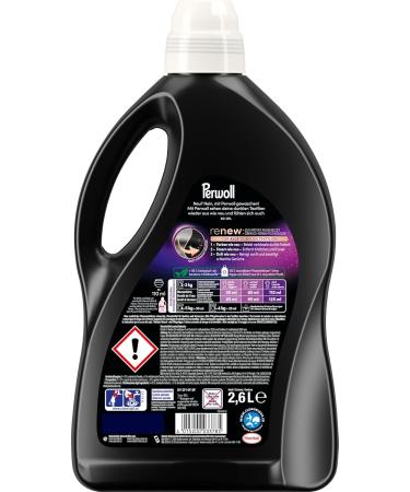 Perwoll Black Detergent - 52 Wash Loads | Gentle Cleaning for Dark Textiles | Triple-Renew Technology - 2.6L Pack - Buy Online on GoSupps.com