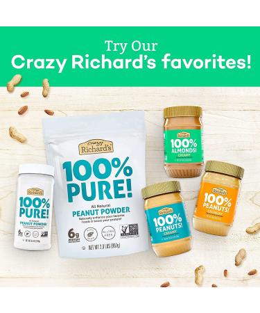 Crazy Richard Creamy Peanut Butter 16 oz (4 Pack) - 1 Pound Creamy Peanut Butter - Buy Online on GoSupps.com