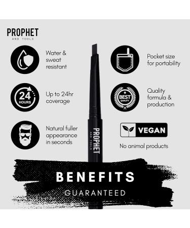 Men's Beard & Hair Pencil Fillers - Shape & Define Your Beard in 3 Colors - Thicker Fuller Look (Natural Black - Buy Online on GoSupps.com