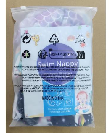 Buy Codkkre Reusable Swimming Diapers for Girls | Adjustable 3-Pack Unicorn Rainbow & Mermaid | 0-3 Years - Buy Online on GoSupps.com