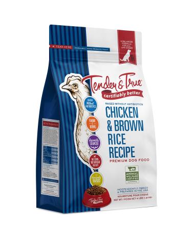 Tender & True Antibiotic-Free Chicken & Brown Rice Recipe Dog Food, 4 lb