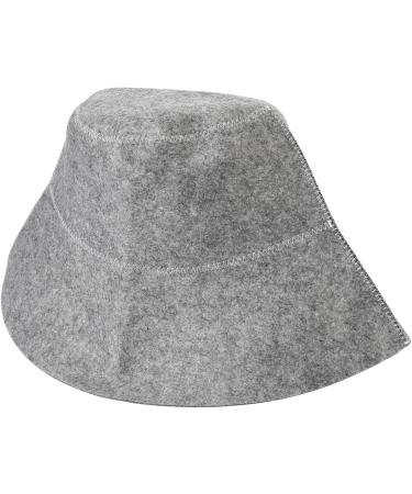 2 Pack Gray Sauna Hats | Thick Water Absorption & Breathable Felt Shower Caps for Men & Women Perfect Bathroom Accessories - Buy Online on GoSupps.com