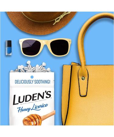 Luden's Honey Licorice Cough Throat Drops | Menthol Lozenge/Oral Anesthetic | 30-Count per pack | 2-Pack - Buy Online on GoSupps.com