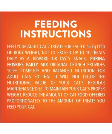 Friskies Party Mix Cat Treats Original Crunch with Real Chicken - 454 g Cannister (1 Pack) 454 g (Pack of 1) - Buy Online on GoSupps.com