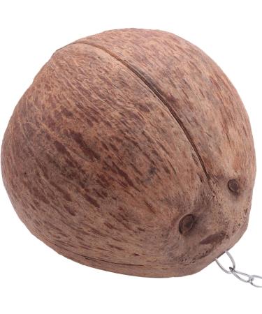 KJKVIVH Natural Coconut Shell Bird Nest House Hut For Pet Parrot Budgies Parakeet Cockatiels Conure Canary Pigeon Cage Rat Gerbil Mice Cage Seed Feeder Toy Nesting Box - Buy Online on GoSupps.com