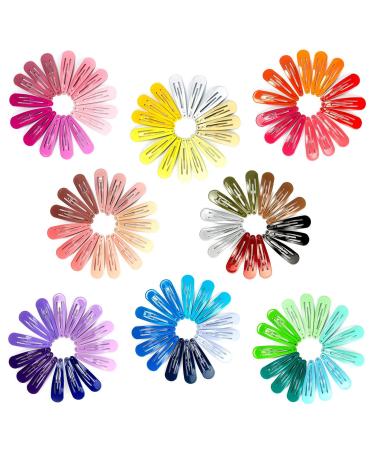 120Pcs Snap Hair Clips - 2 Inch Metal Barrettes in 40 Assorted Colors for Girls, Women, Kids - No Slip Hair Accessories in Cute Candy Colors - Buy Online on GoSupps.com