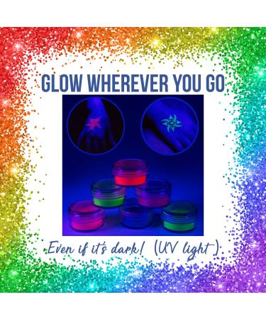 Glitter Tattoo Kit for Girls - 15 Color Jars, 32 Stencils, Glue Applicator & Brushes - Hypoallergenic, Waterproof, Easy to Apply - Buy Online on GoSupps.com