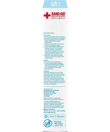Band-Aid Brand First Aid Water Block Shower Care Clear Bandage Protector - Medium 4 ct - Buy Online on GoSupps.com