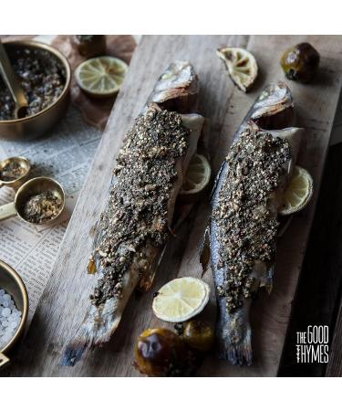 Chilli Sea Salt with Zaatar The Good Thymes Zatar 125g Ideal for Salt Mill: Eastern and Mediterranean Spices 100% Natural 100% Vegan No Preservatives - Buy Online on GoSupps.com