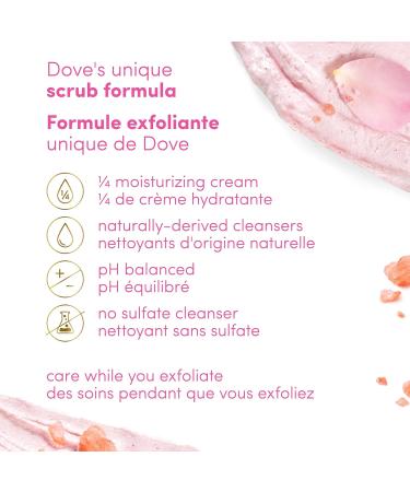 Dove Body Scrub For Silky Smooth Skin Himalayan Salt & Rose Oil Exfoliating Body Scrub that Restores Skin's Natural Nutrients 298 g Rose 298 g (Pack of 1) - Buy Online on GoSupps.com