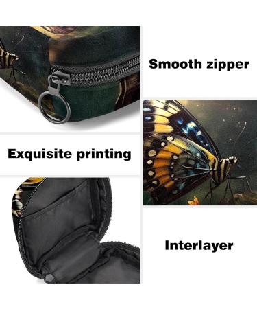 Colorful Butterfly Zipper Bag for Menstrual Cups - Stylish Storage for Women & Teens - Buy Online on GoSupps.com